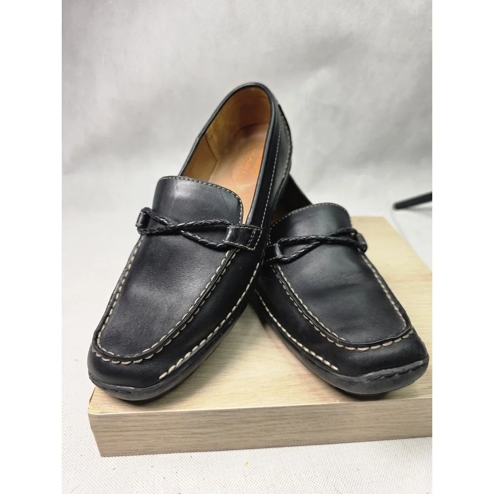 Timberland Shoes Womens 8M Loafer Smart 33352 Black Leather Slip On
